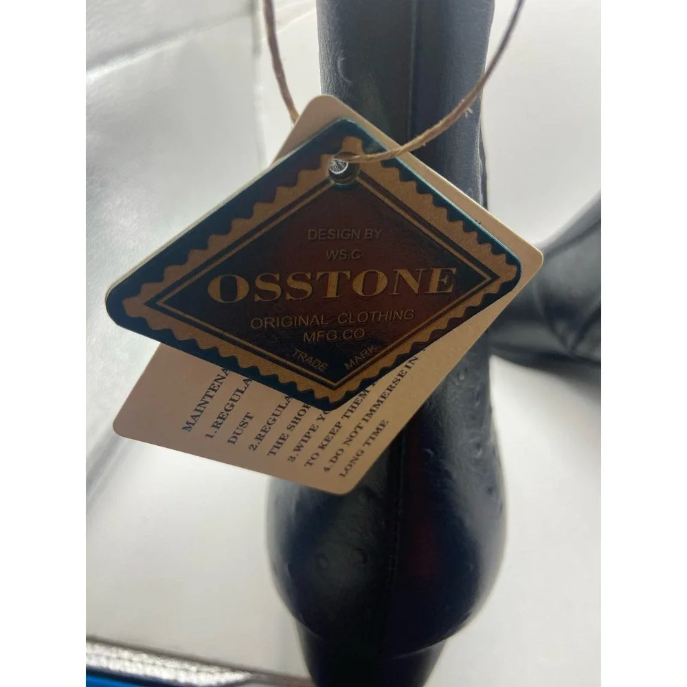 OSSTONE Chelsea Ankle Boots - Ankle Boots - Cowboy Western size 10.5 (V) - Picture 13 of 13